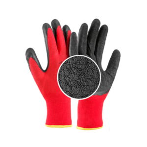 Latex Coated Grip Gloves Red/Black