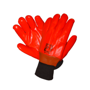 PVC Coated Warmed Gloves Red/Black