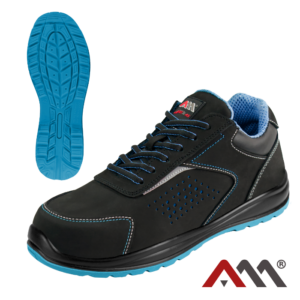 AVANGARDE BPN S1 Blue Safety Shoes – Black Steel Toe (S1 FO)