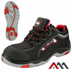 BPNRED Safety Shoes – Black Steel Toe (S3)