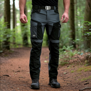 EXO ULTIMA Work Trousers – Grey 4-Way Stretch Softshell Waist Trousers (EN ISO 13688)