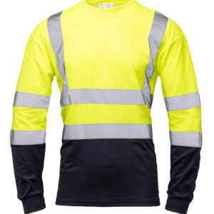 BRIXTON FLASH Hi-Vis Long-Sleeve Shirt – Yellow/Navy