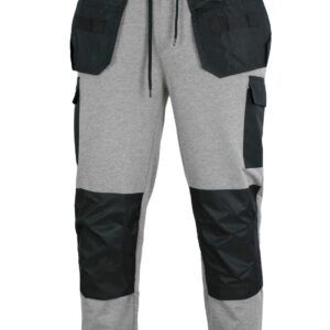 ARTFLEX Work Joggers – Grey French-Terry Jogger Trousers with Knee-Pad Pockets