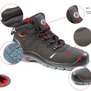 BEARFIELD K14 Safety Boots - Black Nubuck S3 SRC, Composite Toe (EN ISO 20345)